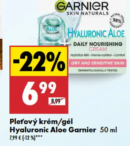 Pleťový krém/gél Hyaluronic Aloe Garnier