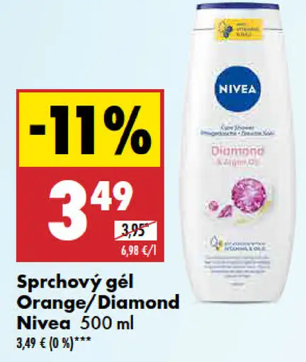Nivea Sprchový gél Orange/Diamond mix