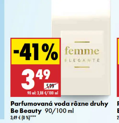 Be Beauty Parfumovaná voda rôzne druhy