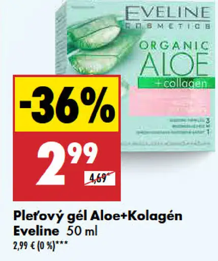 Eveline Pleťový gél Aloe+Kolagén