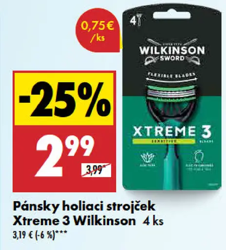Wilkinson Pánsky holiaci strojček Xtreme 3