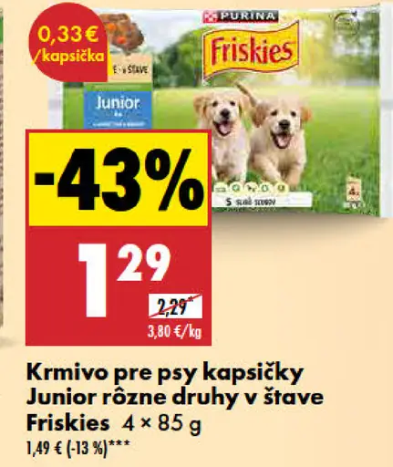 Friskies kapsičky Junior krmivo pre psy