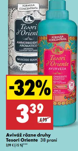 Tesori Oriente rôzne druhy aviváž