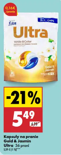 Ultra Kapsuly na pranie Gold Jasmin