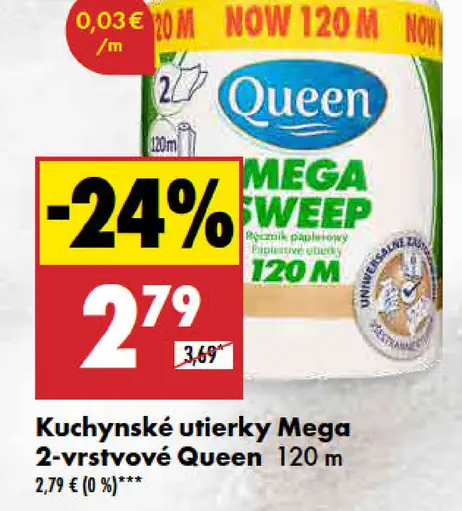 Queen Kuchynské utierky Mega