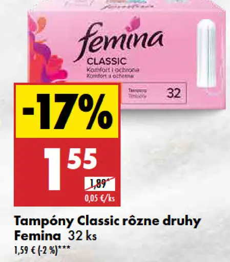 Femina Tampóny Classic