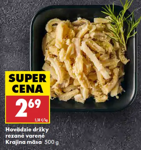 Krajina mäsa Hovädzie držky rezané varené