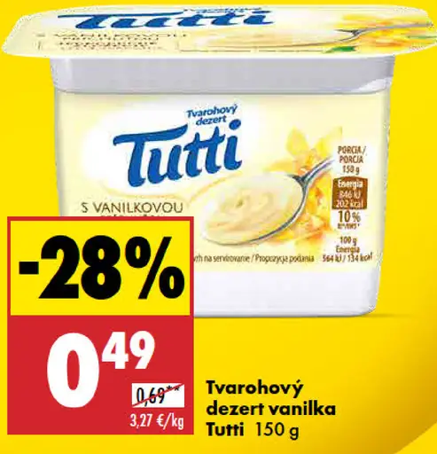 Tutti Tvarohový dezert vanilka