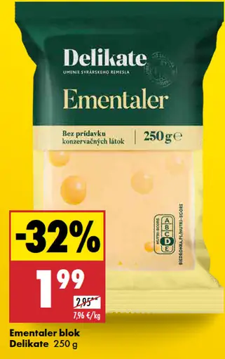 Delikate Ementaler blok