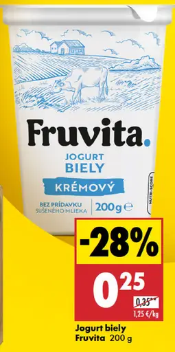 Fruvita Jogurt biely