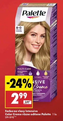 Palette Intensive Color Creme farba na vlasy nugát 6-65