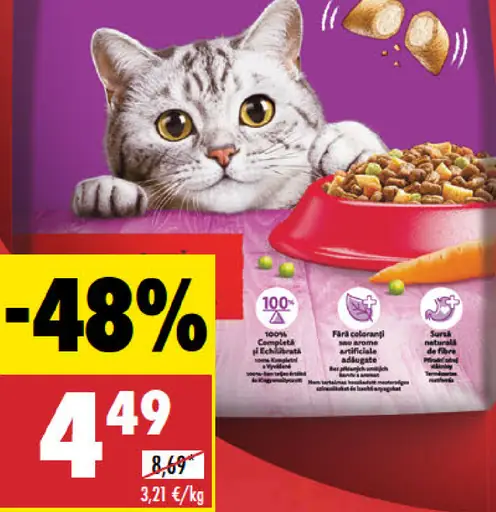 Whiskas Granuly pre mačky hovädzie