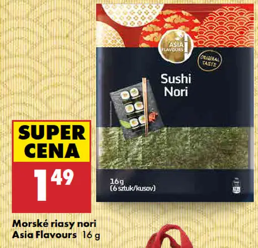 Asia Flavours Morské riasy nori