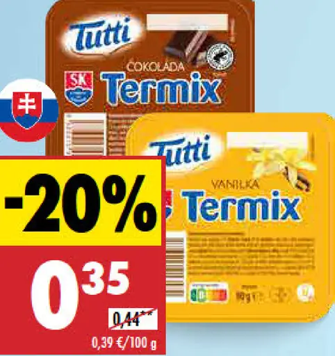 Tutti Termix vanilka/čokoláda