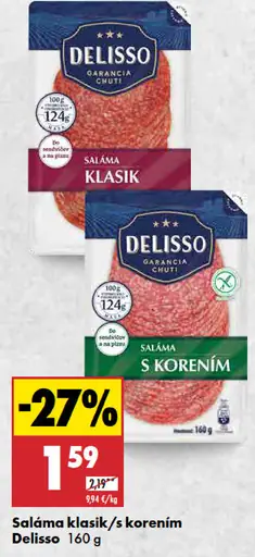 Delisso Saláma klasik s korením