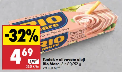 Rio Mare Tuniak v olivovom oleji