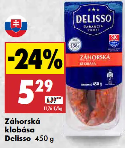 Delisso Záhorská klobása