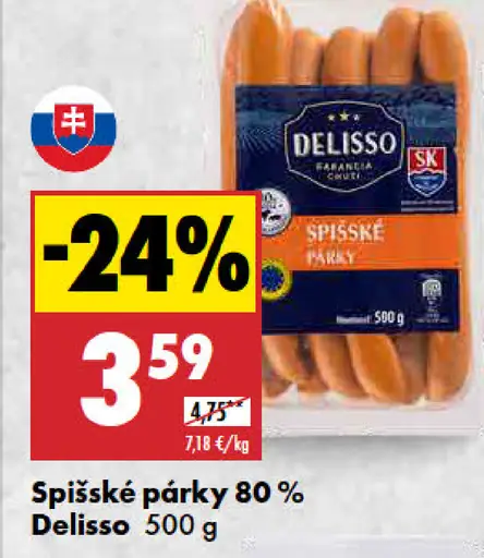 Delisso Spišské párky