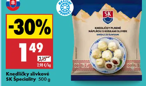 SK Špeciality Knedličky slivka a škorica