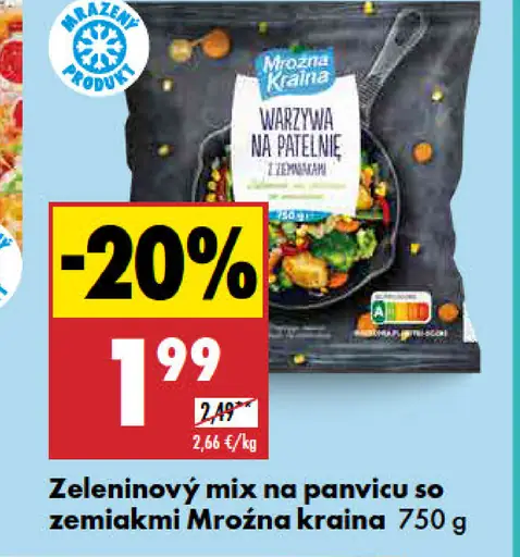 Mrożna kraina Zeleninový mix na panvicu so zemiakmi
