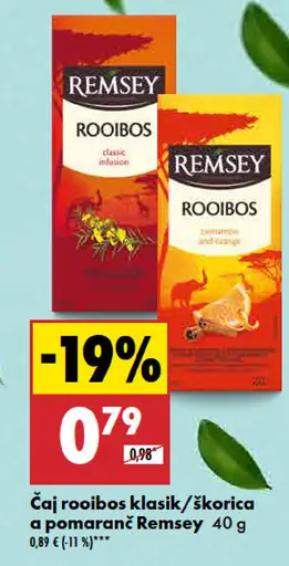 Remsey Čaj rooibos klasik/škorica a pomaranč
