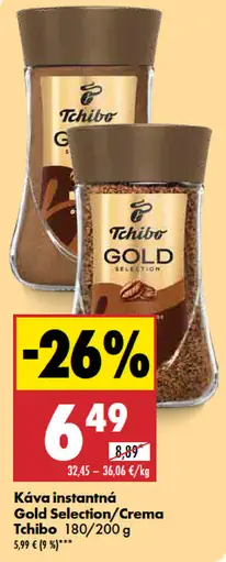 Tchibo Gold Selection instantná káva
