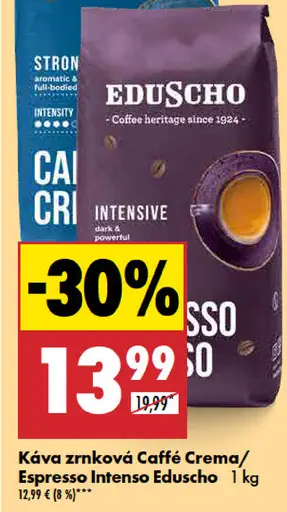 Eduscho Káva zrnková Caffé Crema/Espresso Intenso