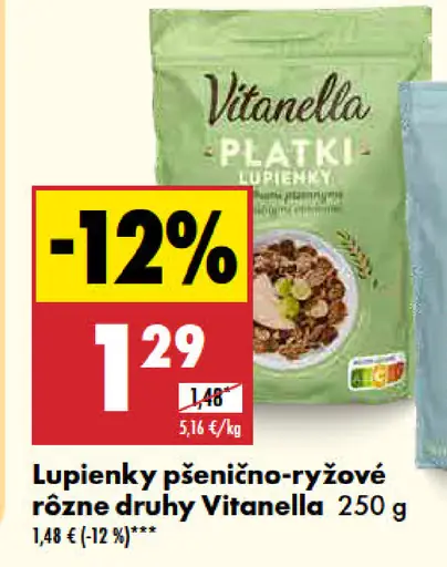 Vitanella Lupienky pšenično-ryžové