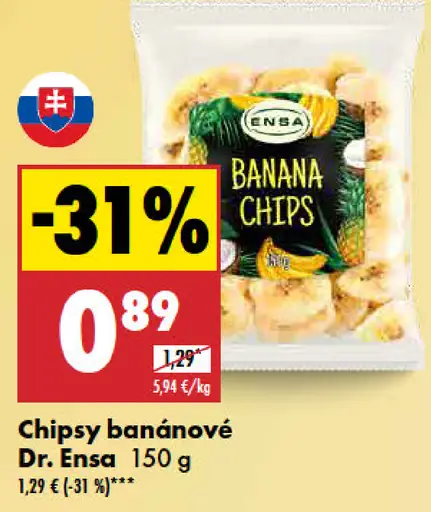 Dr. Ensa Chipsy banánové