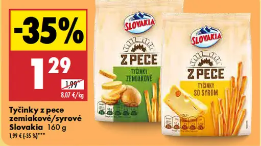 Slovakia Tyčinky z pece zemiakové/syrové