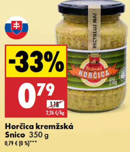 Snico Horčica kremžská