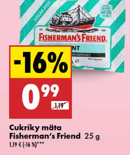 Fisherman's Friend Cukríky mäta