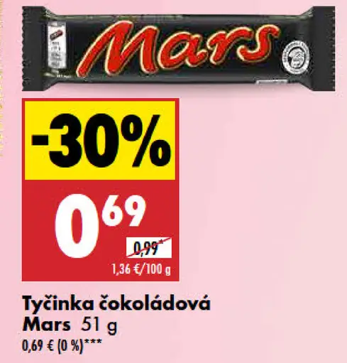 Mars čokoládová tyčinka
