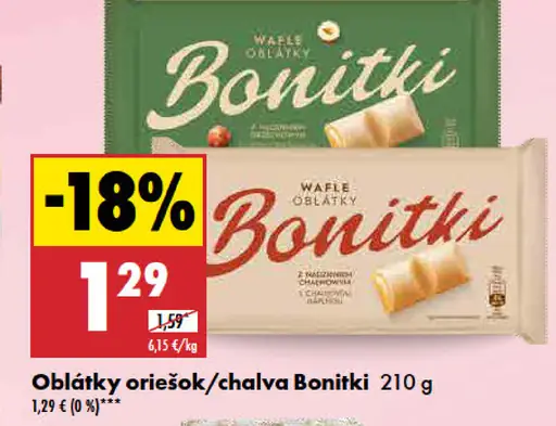 Bonitki Oblátky oriešok/halva