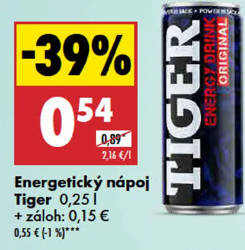 Tiger Energetický nápoj