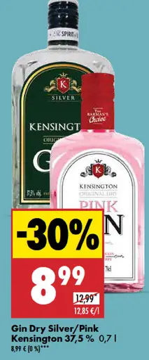 Kensington Gin Dry Silver/Pink