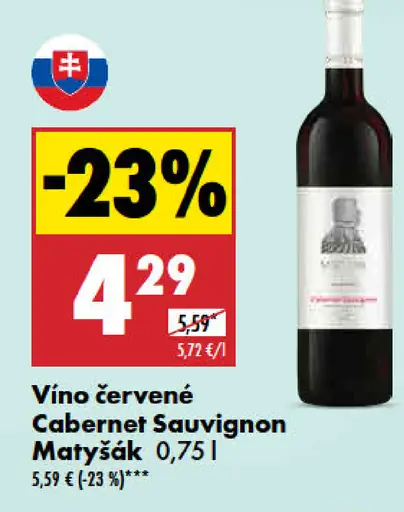 Cabernet Sauvignon Matyšák Vino červené
