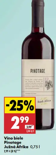 Pinotage Vino biele Juzná Afrika