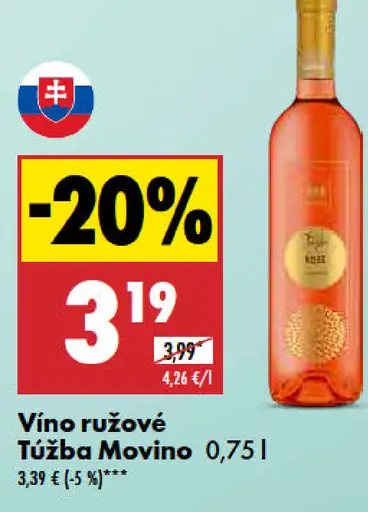 Túžba Movino Vino ružové