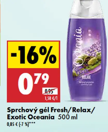 Exotic Oceania sprchový gél Fresh/Relax