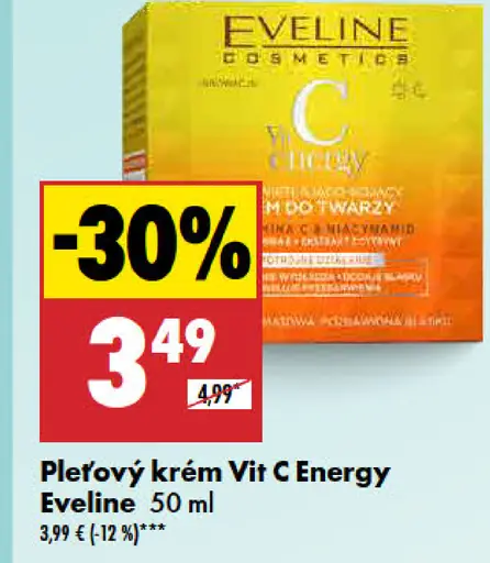 Eveline Pleťový krém Vit C Energy