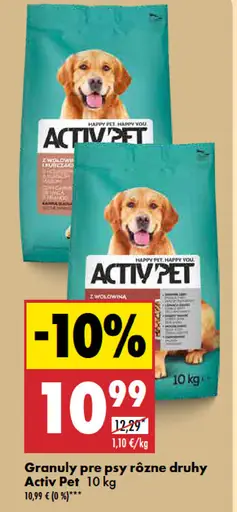 Activ Pet Granuly pre psy rôzne druhy malé plemená