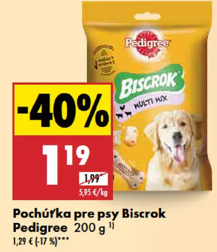 Pedigree Biscrok pochúťka pre psy