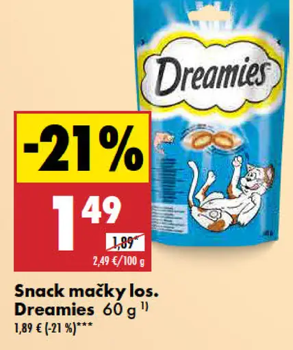 Dreamies Snack mačky los