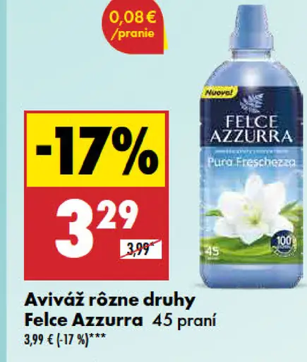 Felce Azzurra Aviváž rôzne druhy