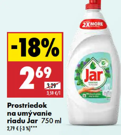 Jar prostriedok na umývanie riadu