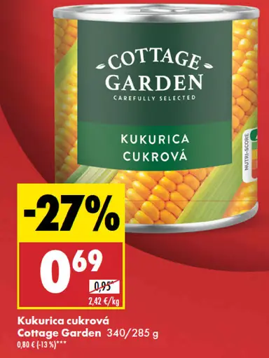 Cottage Garden kukurica cukrová