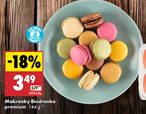 Biedronka Makrónky premium