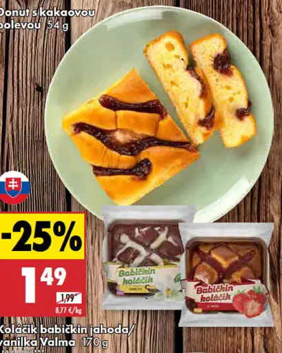 Valma Babičkin koláčik jahoda vanilka