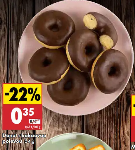 Donut s kakaovou polevou